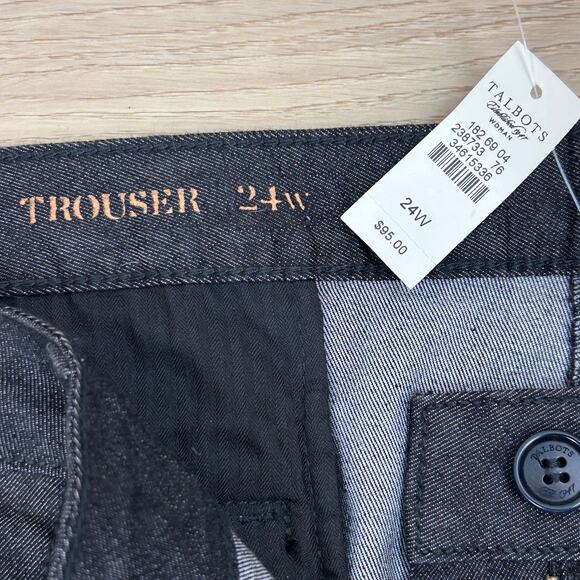 Talbots Denim Jeans Plus size 24W NWT Trouser fit - Picture 8 of 9